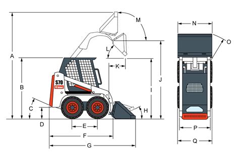 wheeled skid steer dimensions